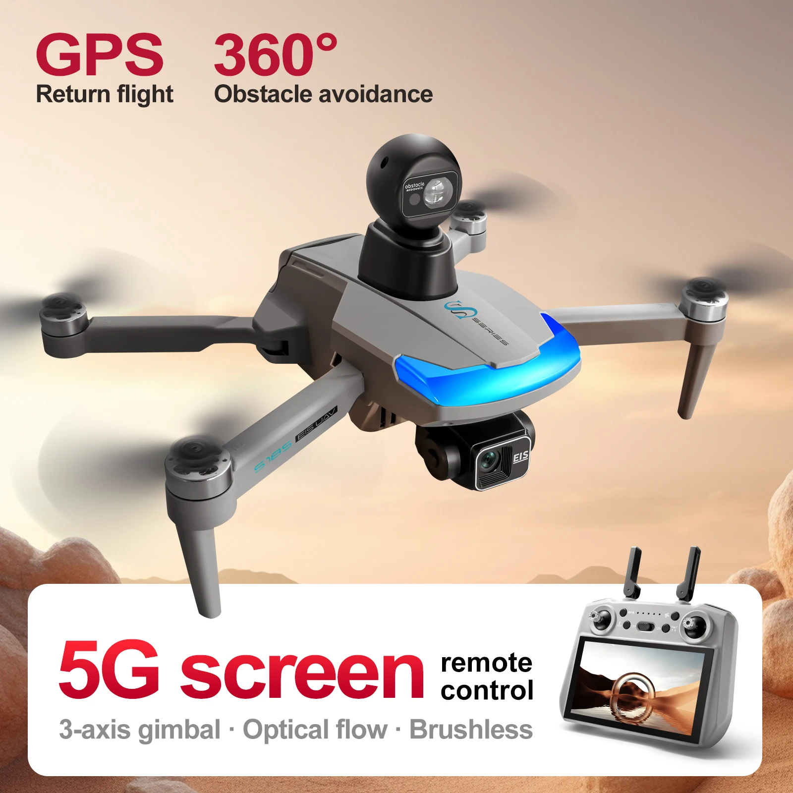 Drone Kit Professional - S185 Professional Drone 2.7K HD Dual