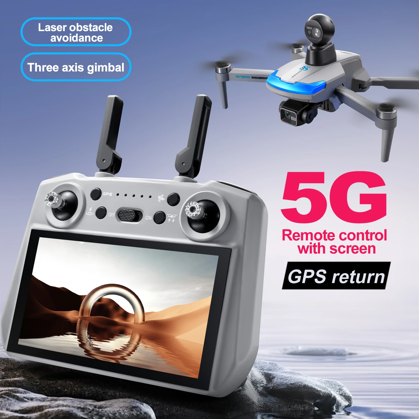 S185 Professional Drone 2.7K H - đánh giá và giá Drone Kit Professional