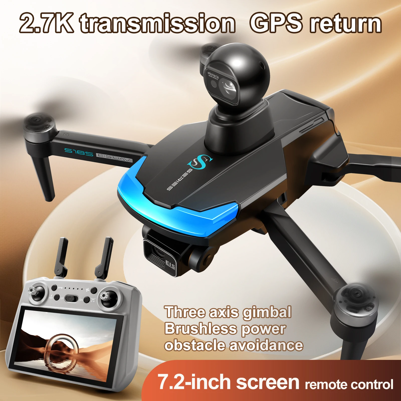 S185 Professional Drone 2.7K H - đánh giá và giá Drone Kit Professional